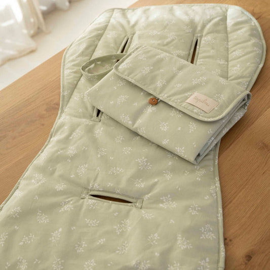 pack matelas de poussette et matelas à langer champêtre